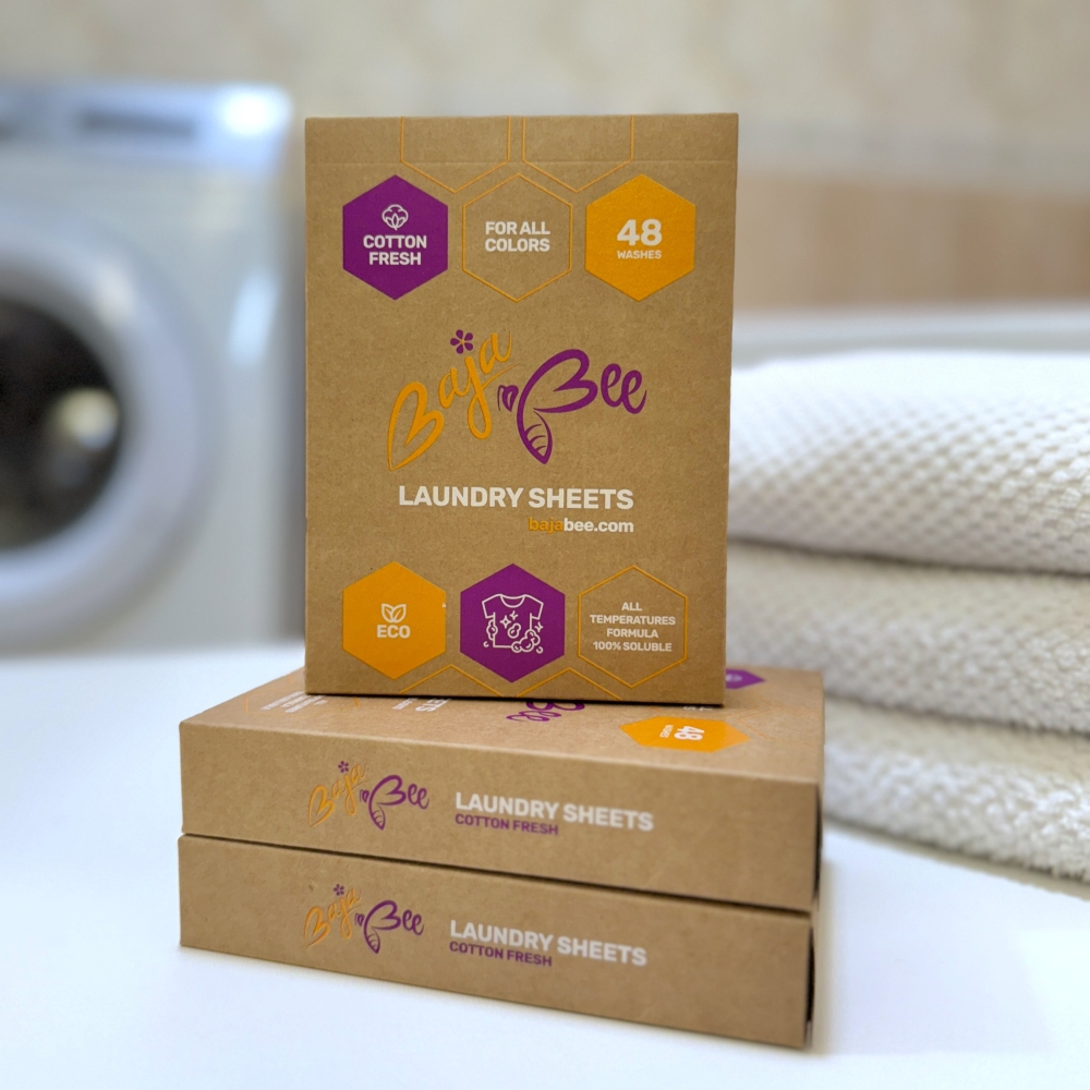 Pralni lističi BajaBee – Cotton Fresh, 48 pranj