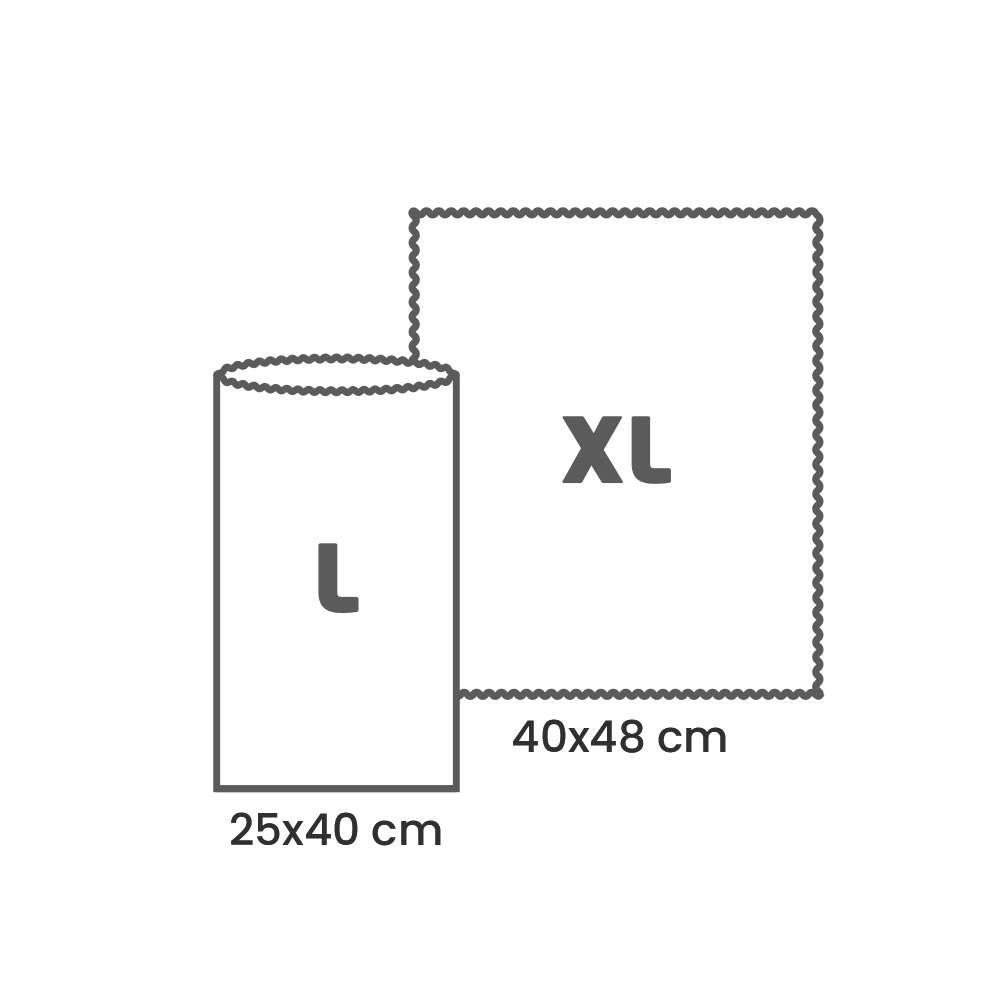 Minimalistični paket | Vrečka iz čebeljega voska L + obloga iz čebeljega voska XL