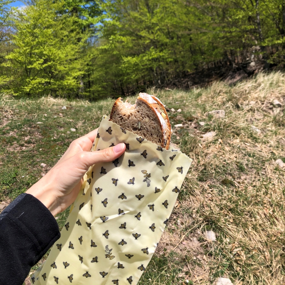 Vrečke iz čebeljega voska - M, rumene čebele, 1 kos