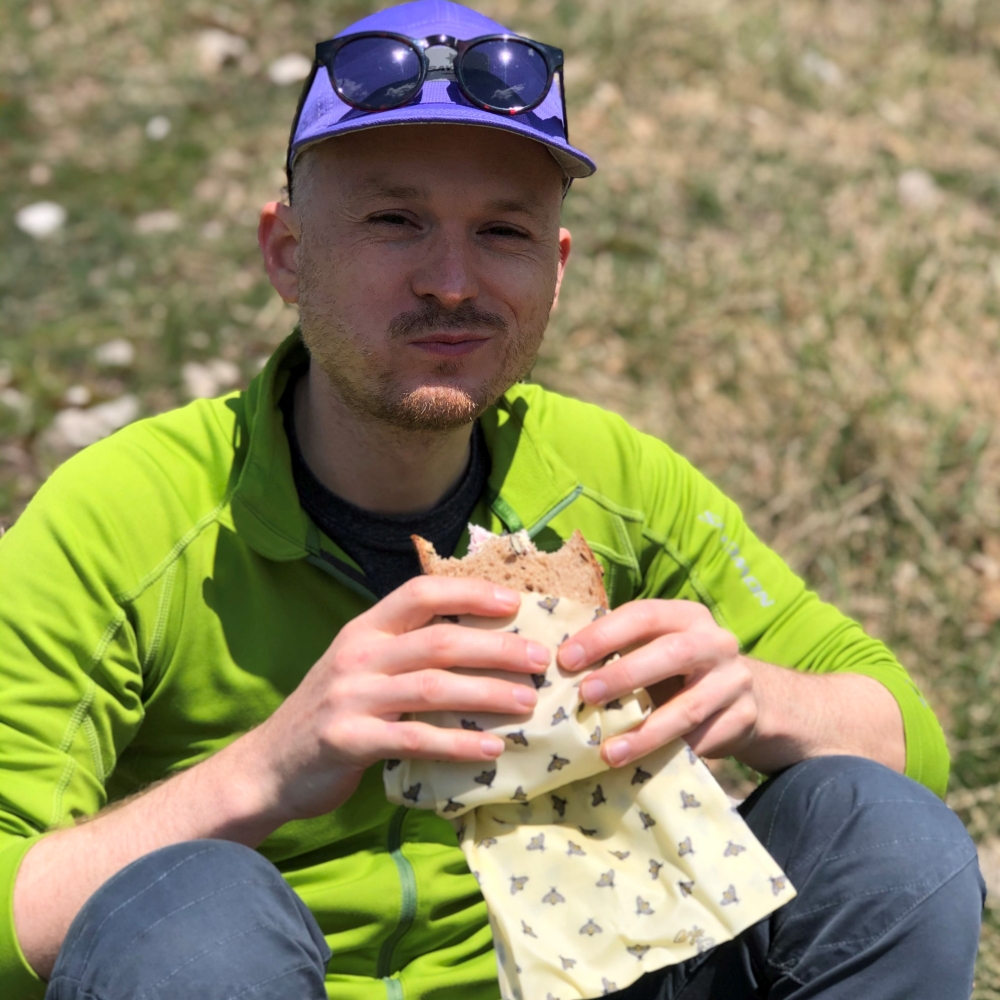 Vrečke iz čebeljega voska - M, rumene čebele, 1 kos