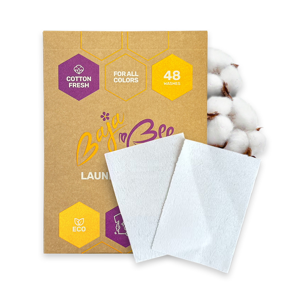 Pralni lističi BajaBee – Cotton Fresh, 48 pranj