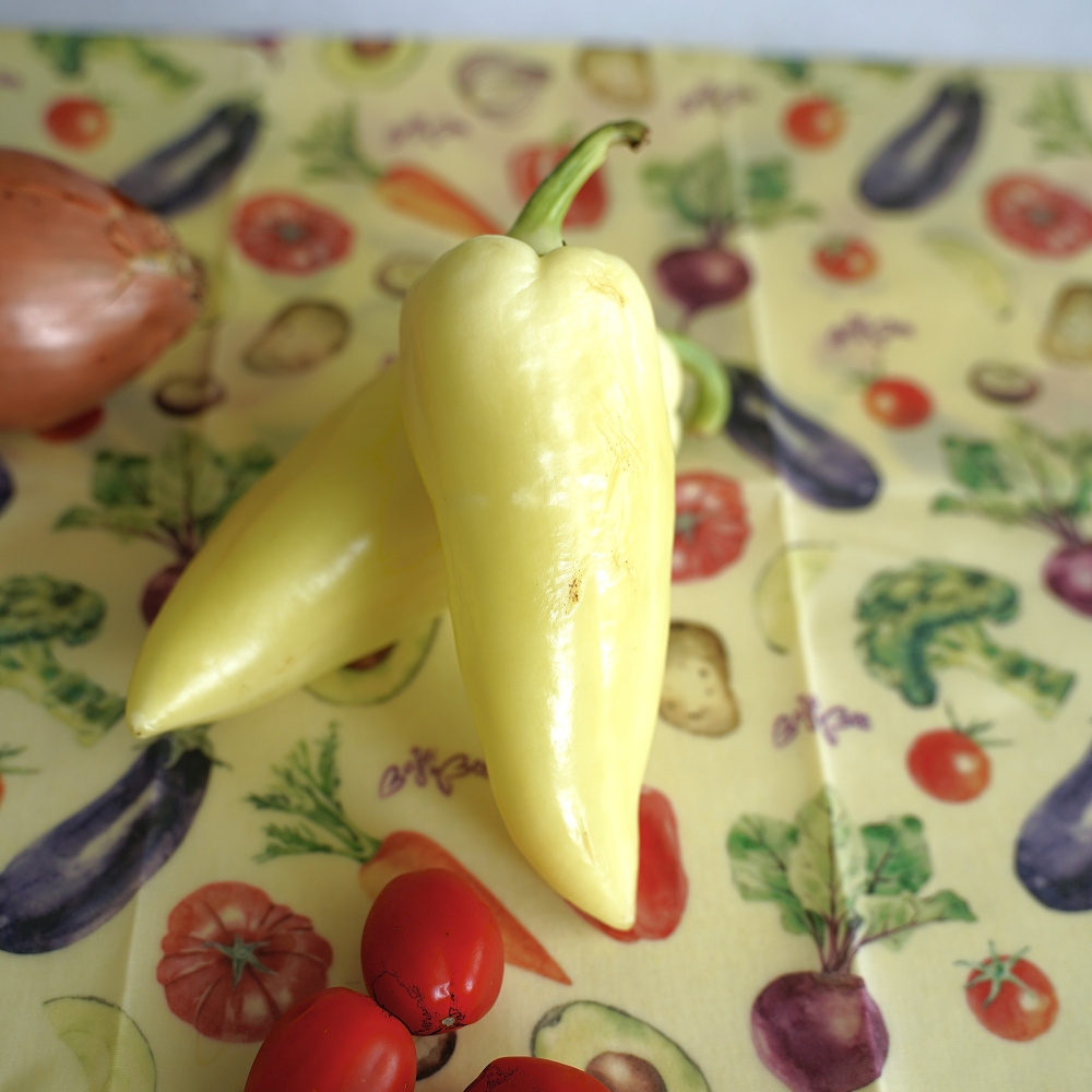 Obloge iz čebeljega voska - Multipack XL/M/M/S - Veggie & Orange Dots