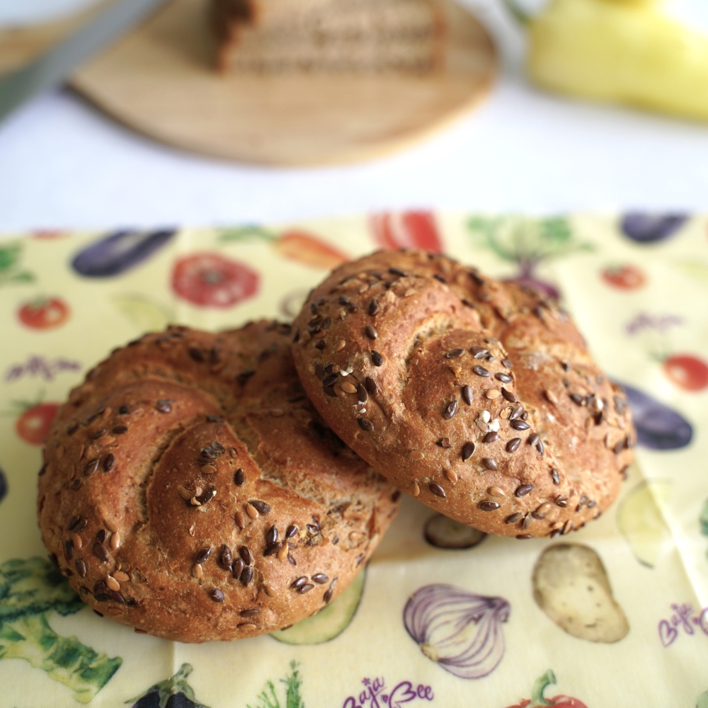 Obloge iz čebeljega voska - Multipack XL/M/M/S - Veggie & Orange Dots