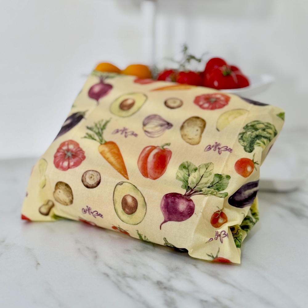 Obloge iz čebeljega voska - Multipack XL/M/M/S - Veggie & Orange Dots