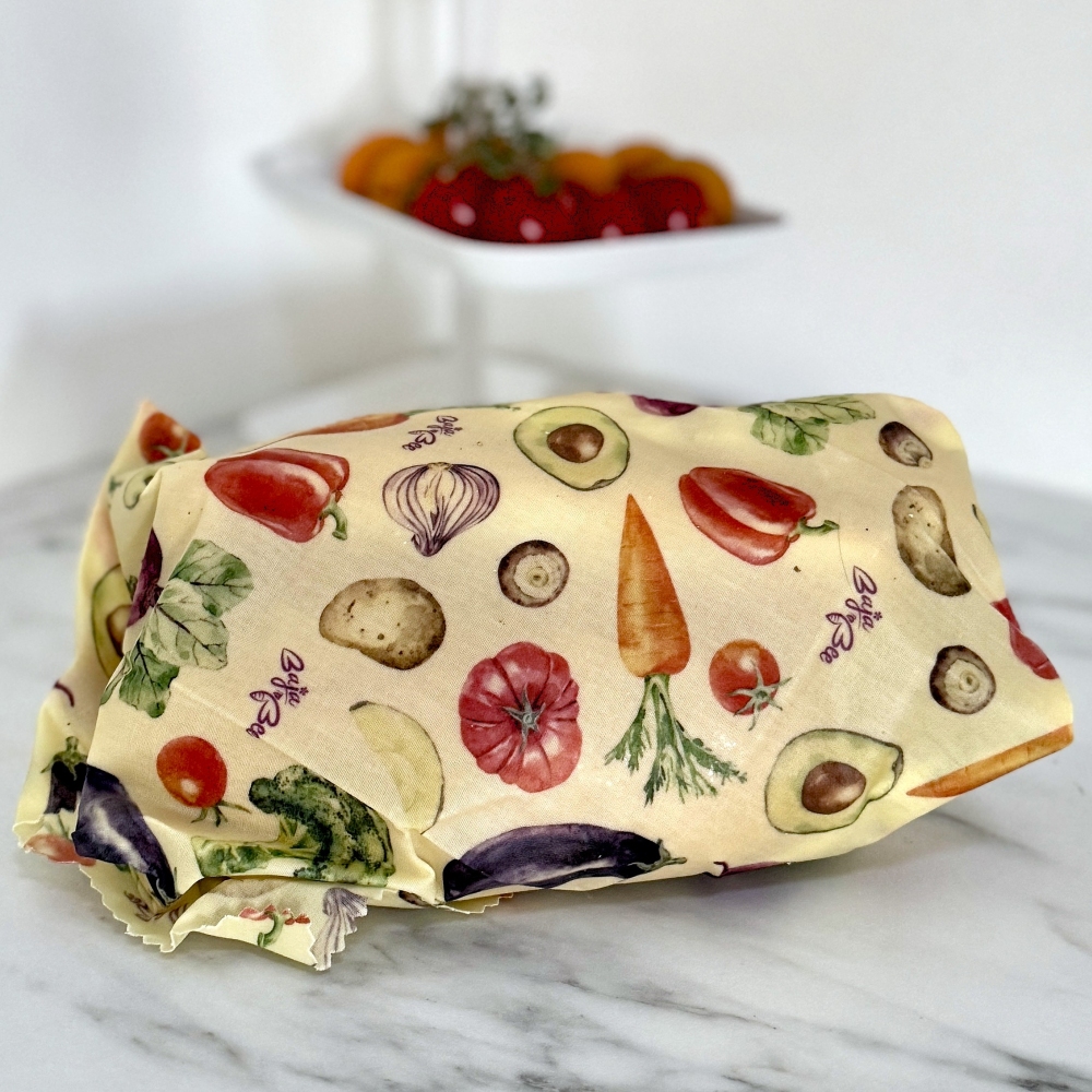 Obloge iz čebeljega voska - Multipack XL/M/M/S - Veggie & Orange Dots